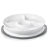 Stick & Stay Divided Plate Grey