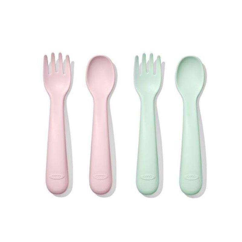 Plastic Fork & Spoon Set | Snuggle Bugz | Canada's Baby Store