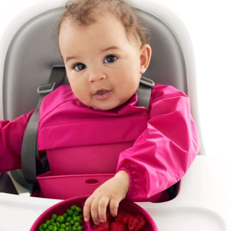 Baby Sleeved Bib Pink