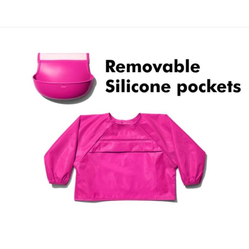 Baby Sleeved Bib Pink