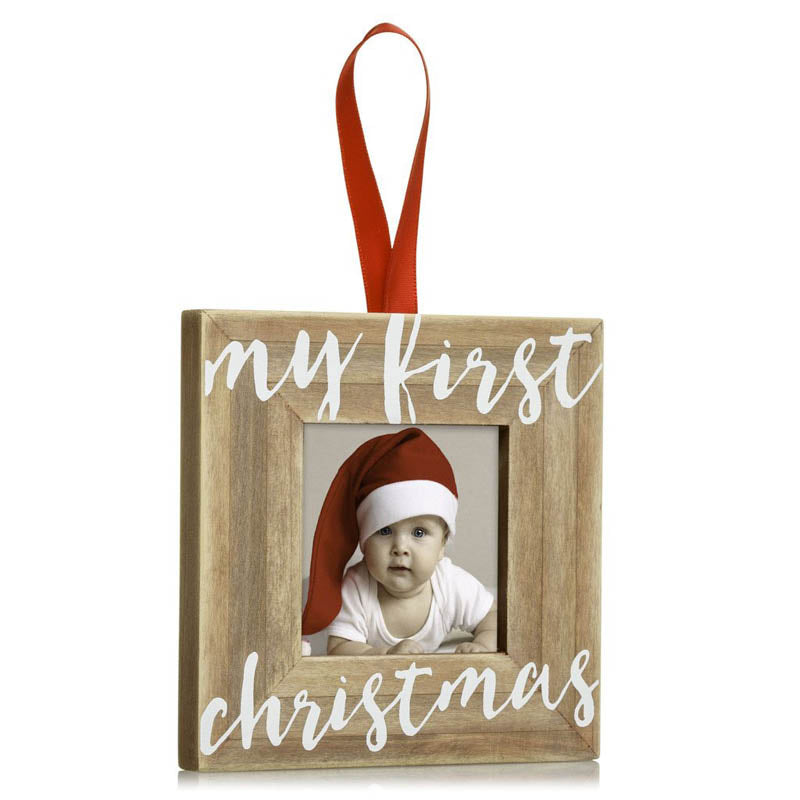 My First Christmas Wooden Ornament