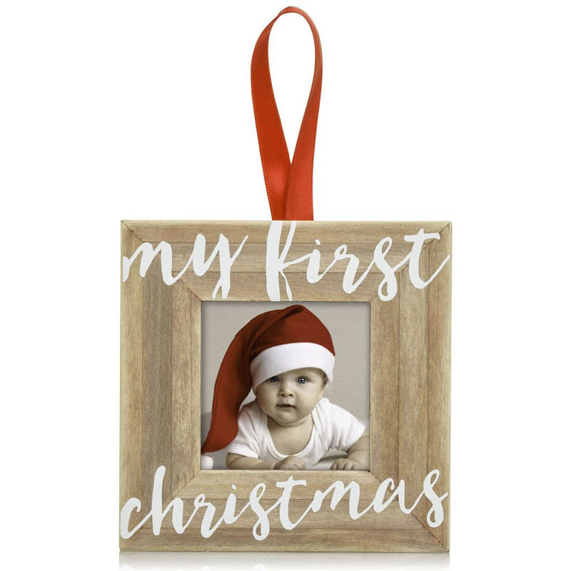My First Christmas Wooden Ornament