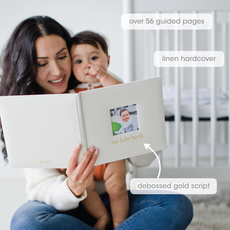 Linen Baby Memory Book
