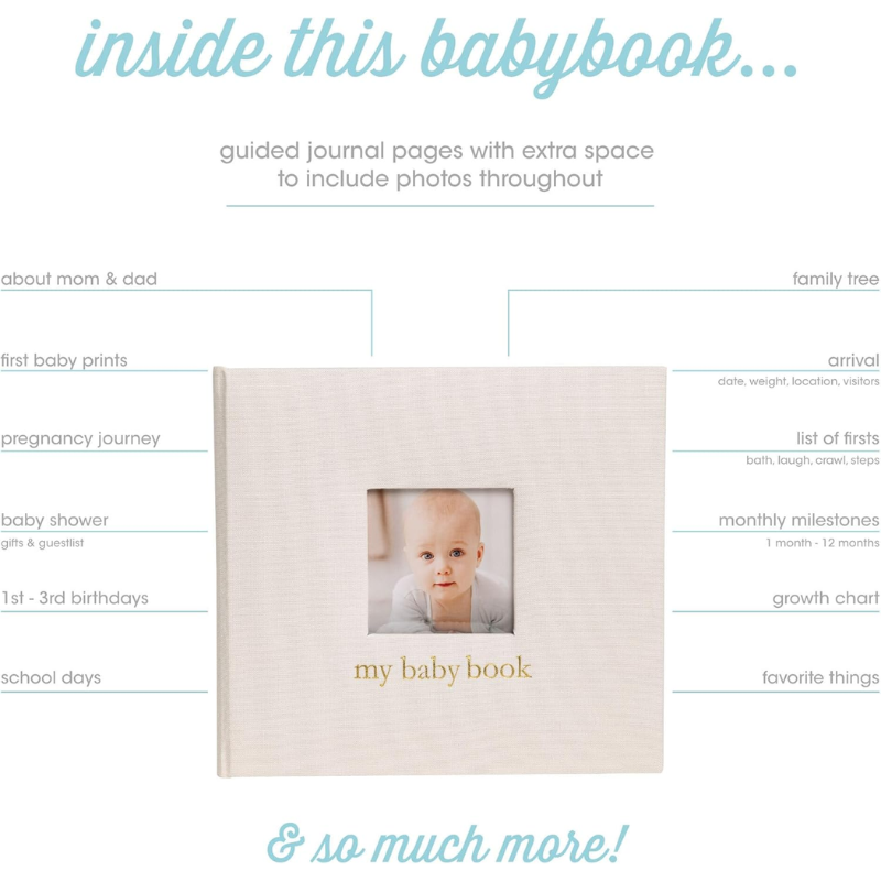 Linen Baby Memory Book