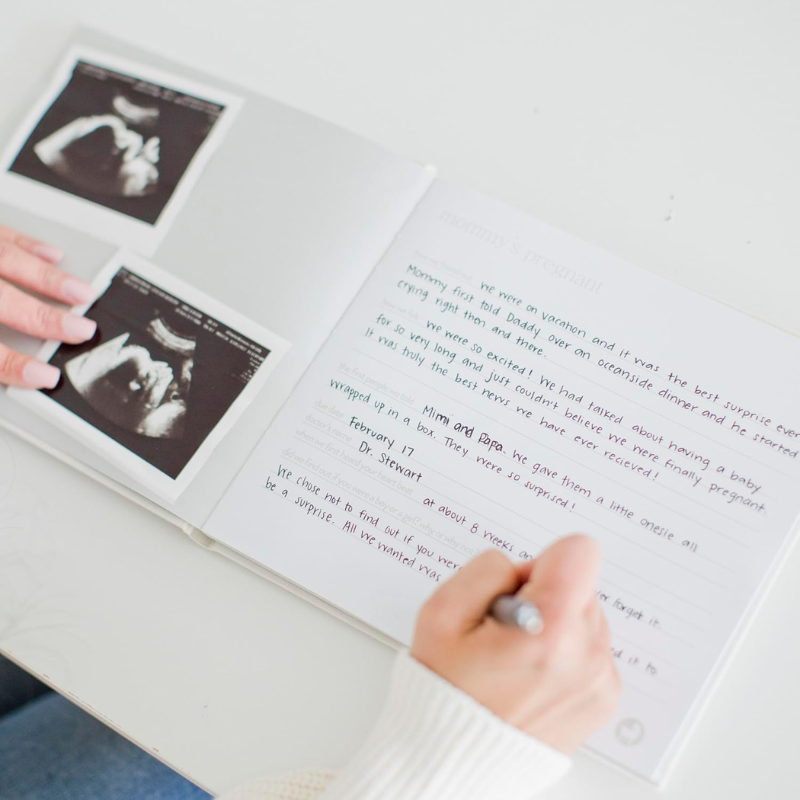 Linen Baby Memory Book