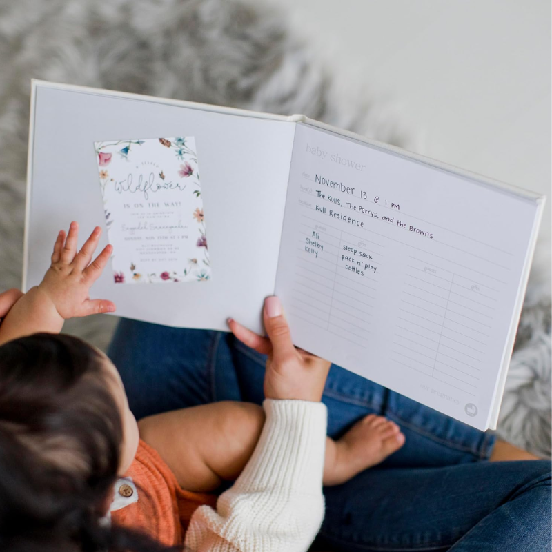 Linen Baby Memory Book