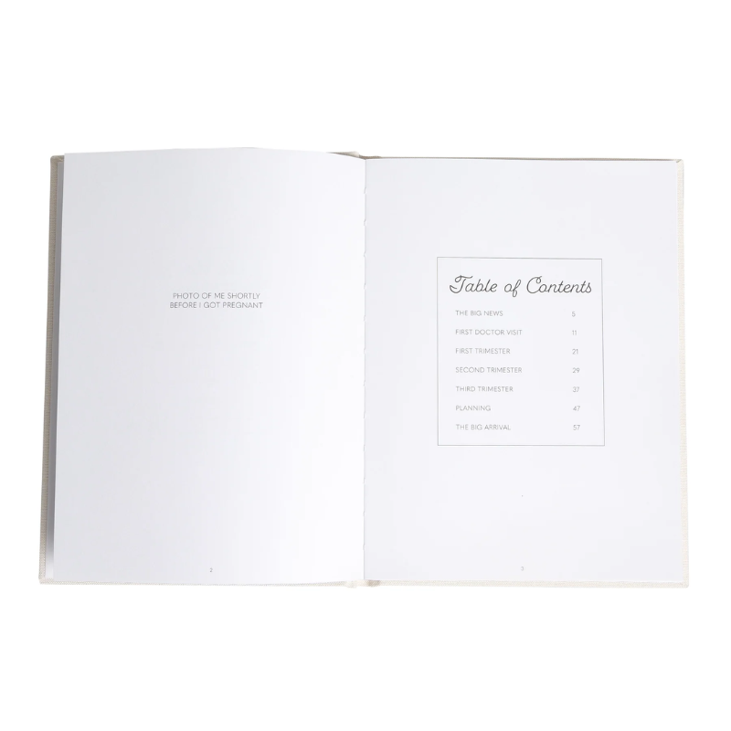 Linen Pregnancy Journal
