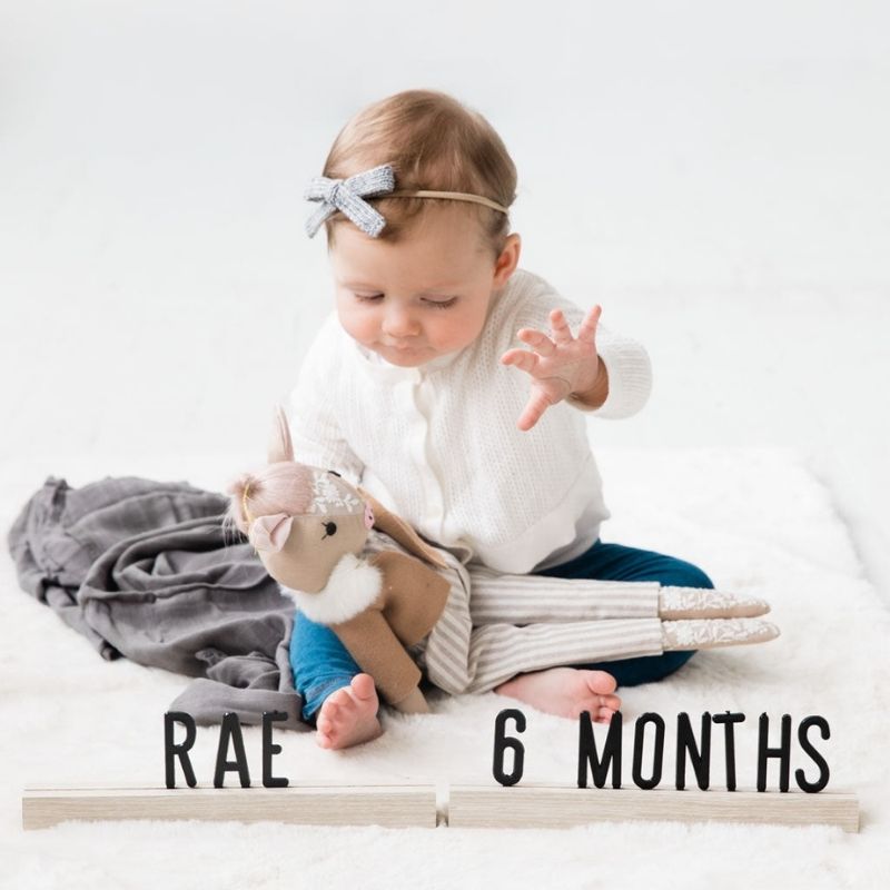 Wooden Letter Ledge Set