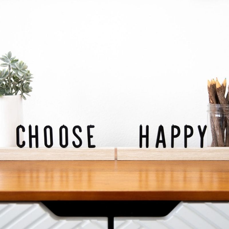 Wooden Letter Ledge Set
