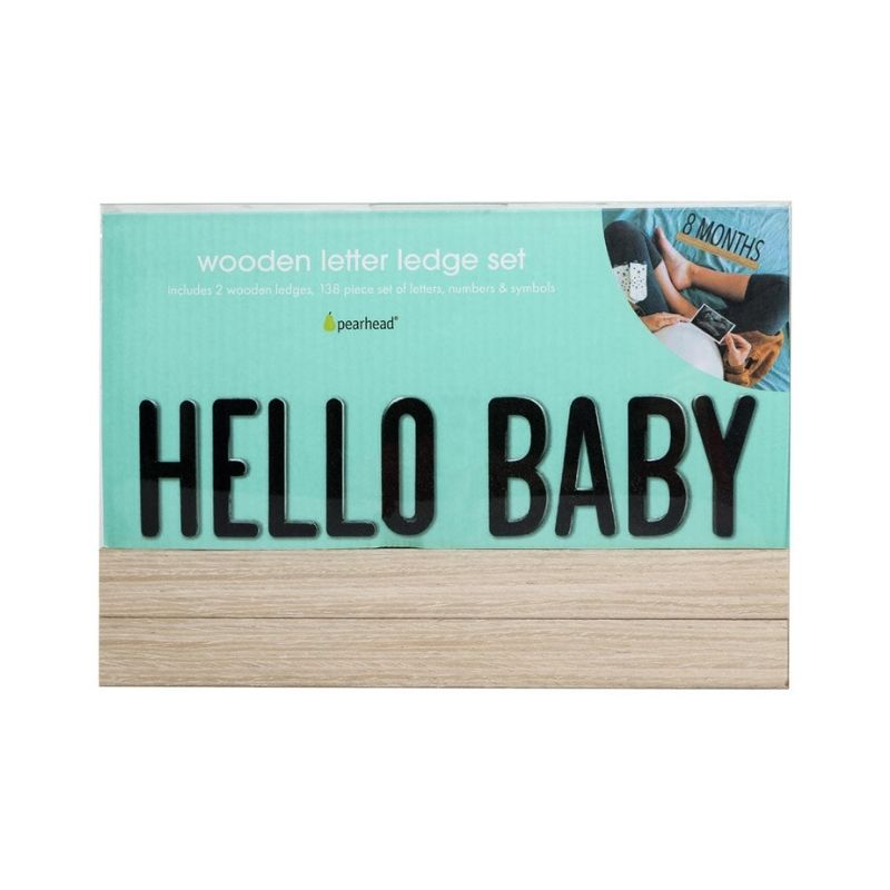 Wooden Letter Ledge Set