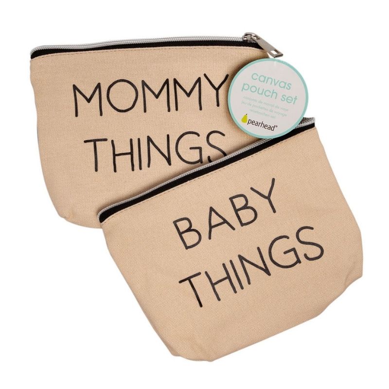Mom & Baby Canvas Pouch Set