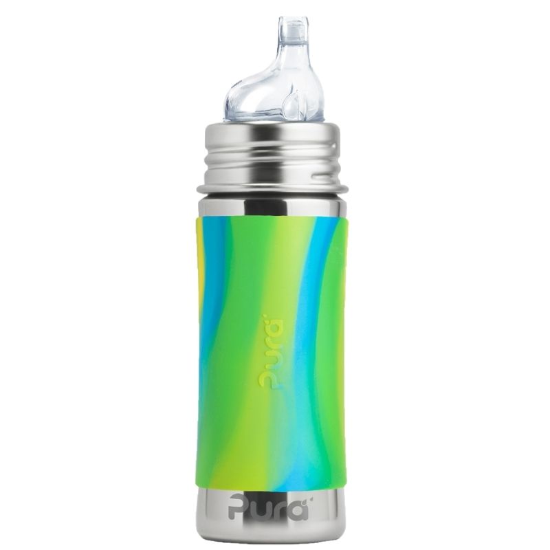 Kiki Sippy Bottle - 325ml Aqua Swirl