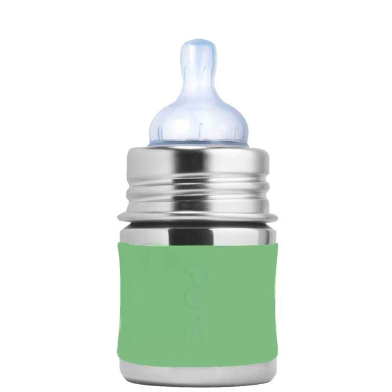 Stainless Steel Infant Bottles - 150ml Moss