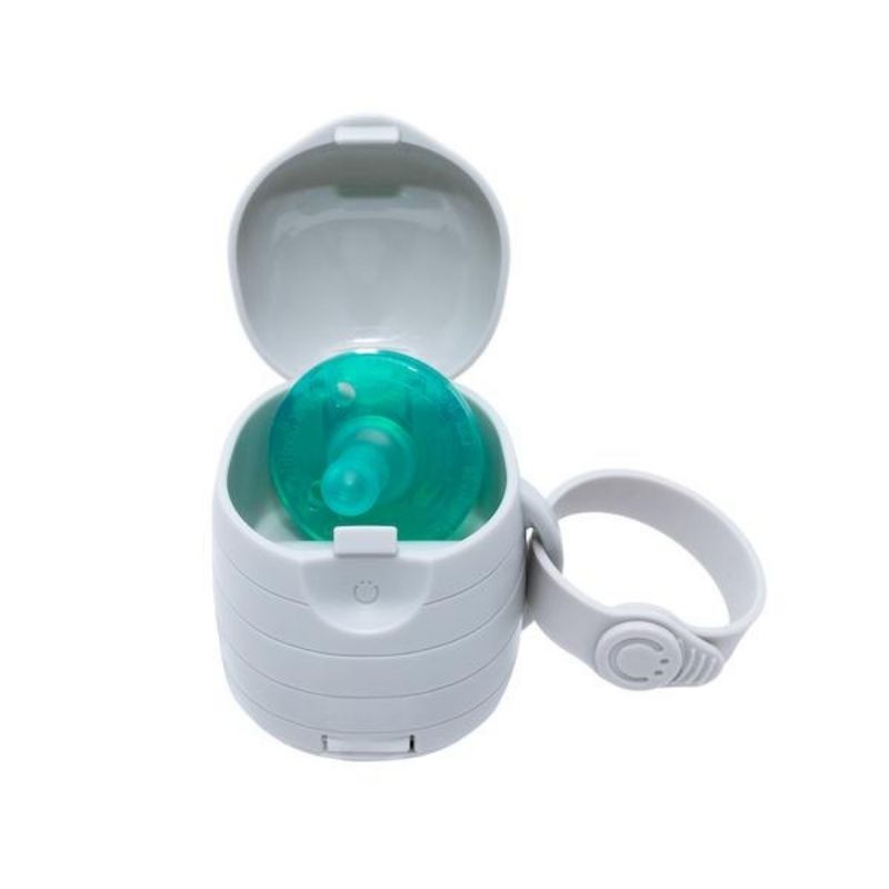 On-the-go Grey Pacifier Holder