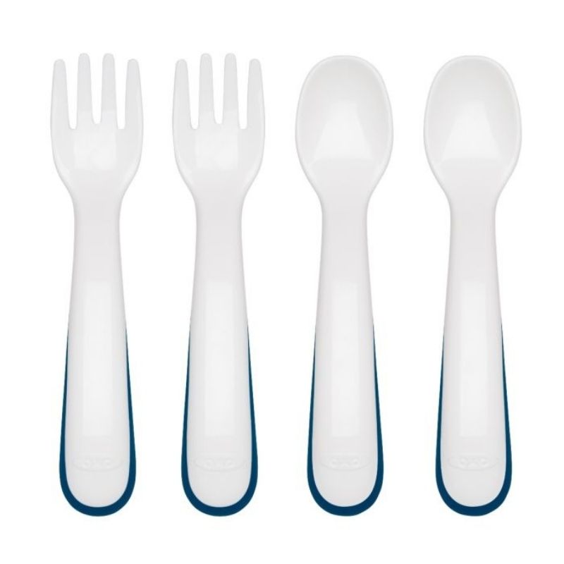 Tot Fork and Spoon Set Navy