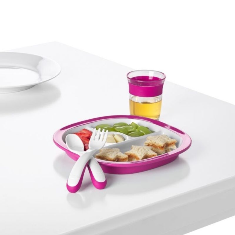 Tot Fork and Spoon Set Pink