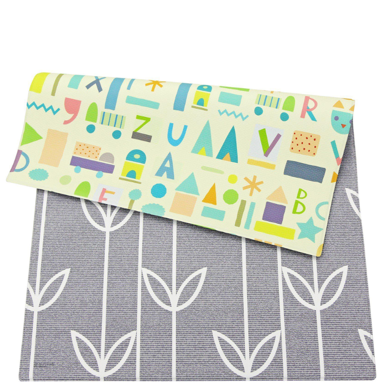 Baby Care Playmat - Sea Petals Grey