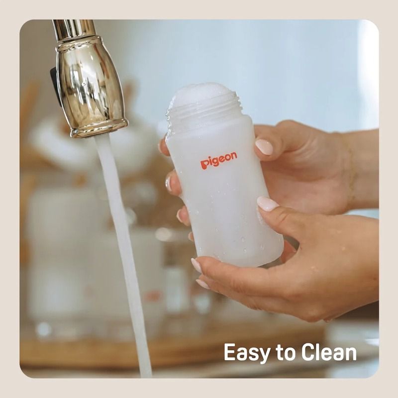 Silicone Coated Glass Baby Bottle