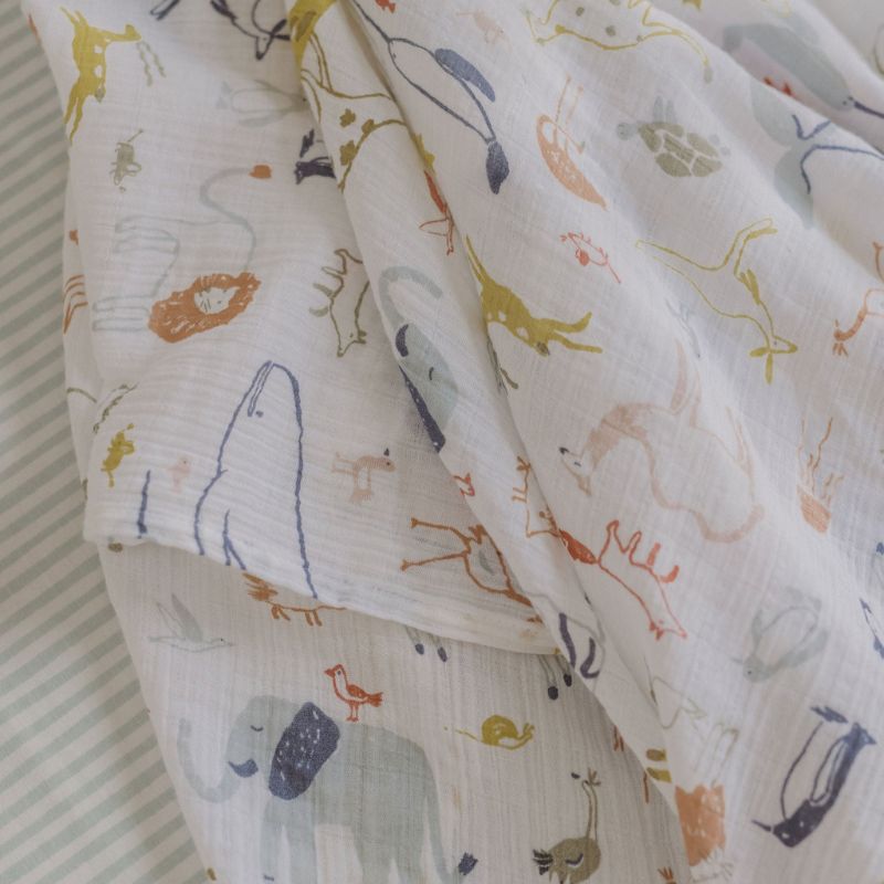 Single Organic Swaddle Blanket Into the Wild