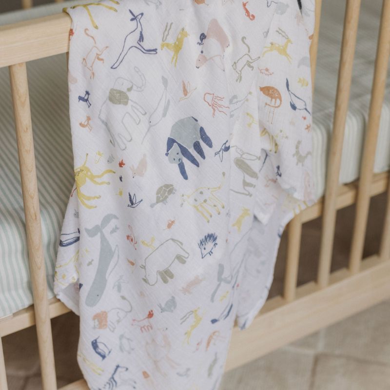 Single Organic Swaddle Blanket Into the Wild