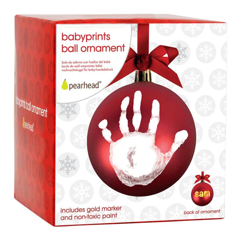 Babyprints Christmas Ball Ornament