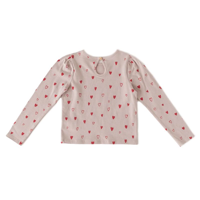 Sweetheart Long Sleeve Top Pale Pink