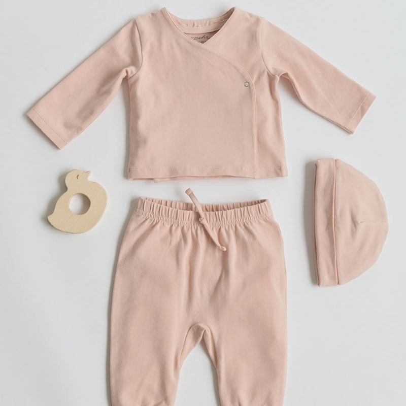 Essentials Wrap Cardigan Powder Pink