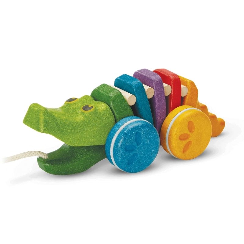 Wooden Dancing Alligator Rainbow
