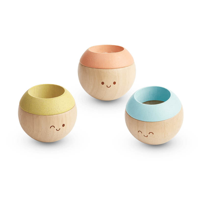 Sensory Tumbling Wooden Toys pastel