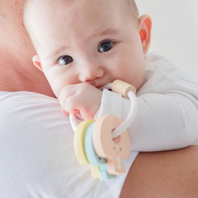 Baby Key Rattle pastel