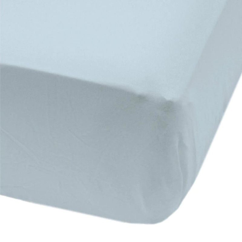Cotton Fitted Crib Sheet Glacier