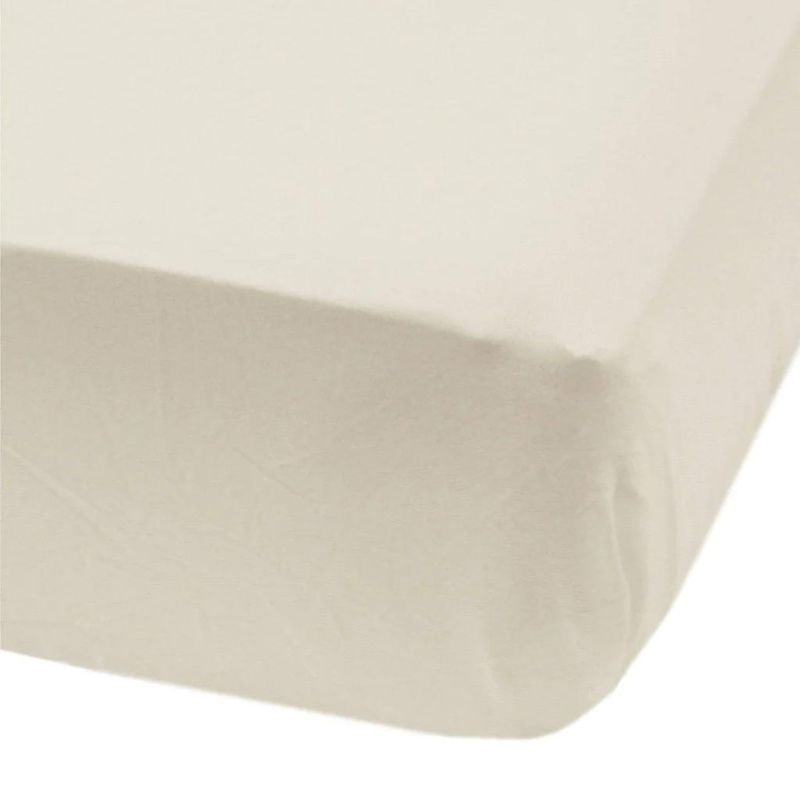 Cotton Fitted Crib Sheet Taupe
