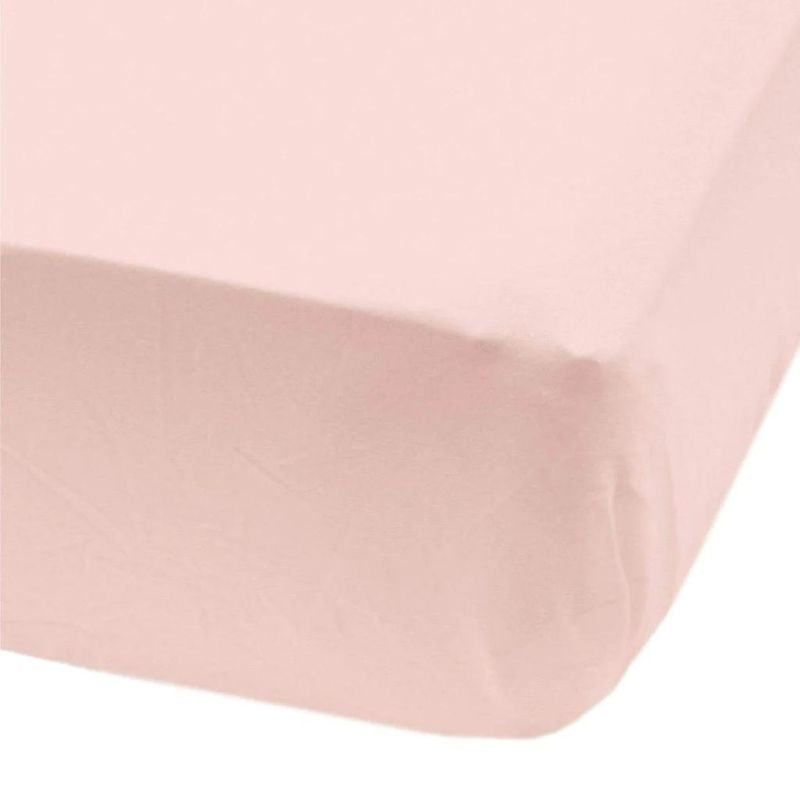 Cotton Fitted Crib Sheet Pink