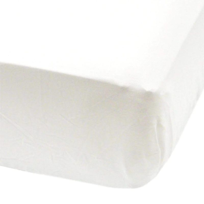 Cotton Fitted Crib Sheet White