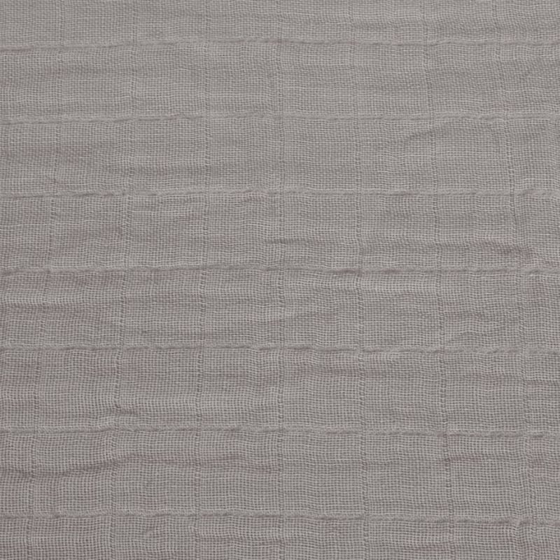 Cotton Muslin Fitted Sheet Grey