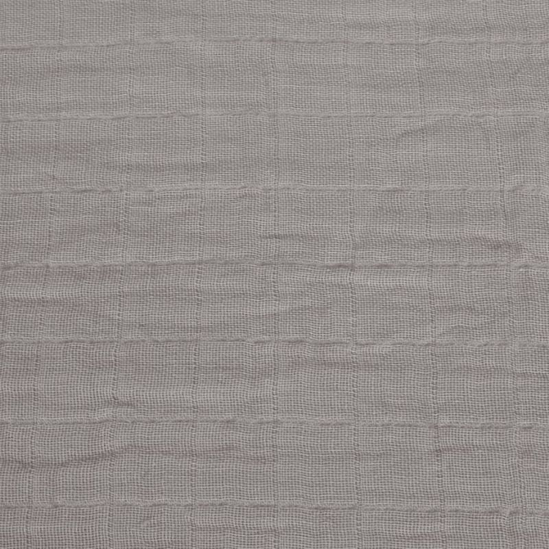 Cotton Muslin Fitted Sheet Grey