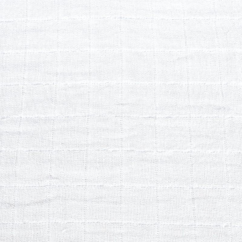 Cotton Muslin Fitted Sheet White