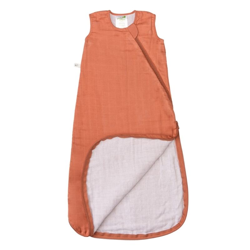 Cotton Muslin Sleep Bag - 0.7 TOG Cinnamon