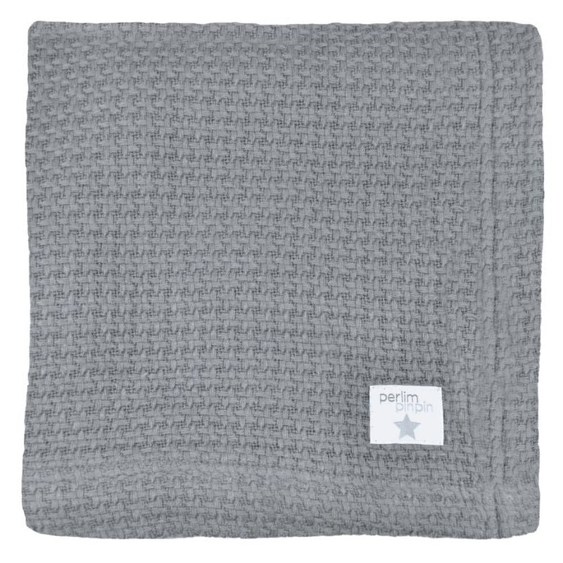 Bamboo Knitted Blanket Grey