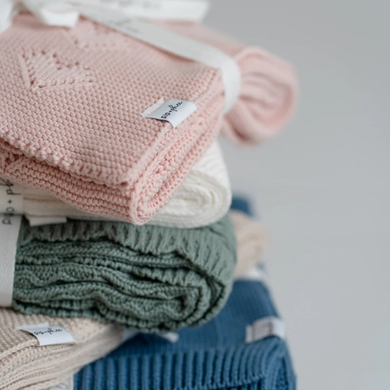 Cotton Knit Baby Blanket