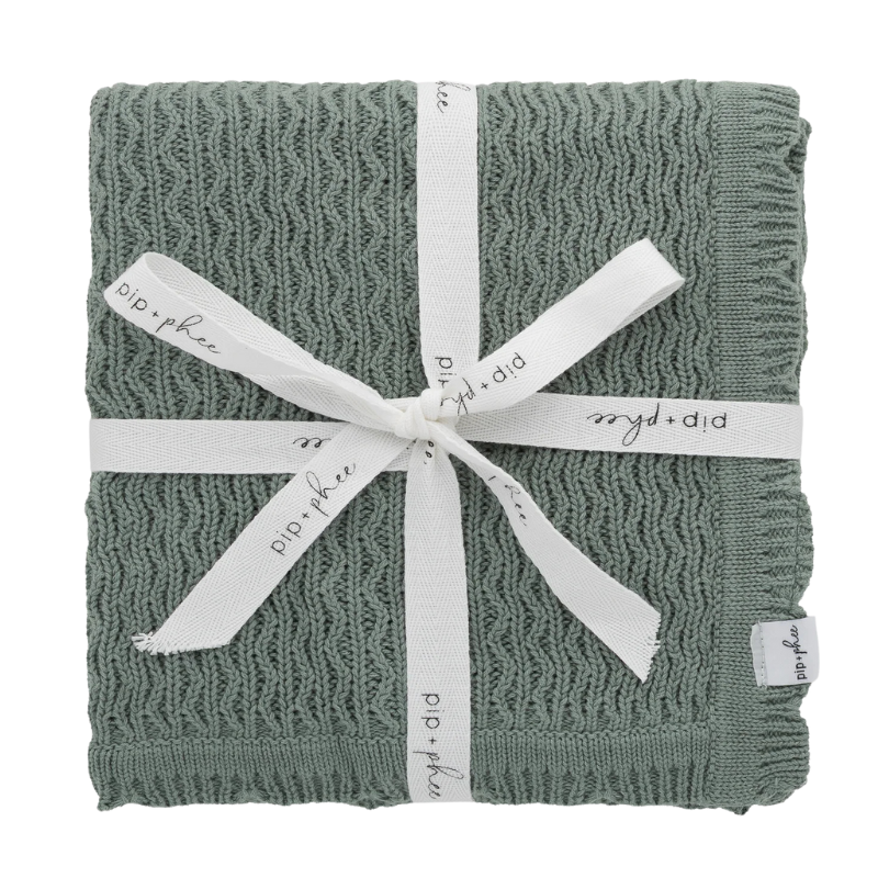 Cotton Knit Baby Blanket