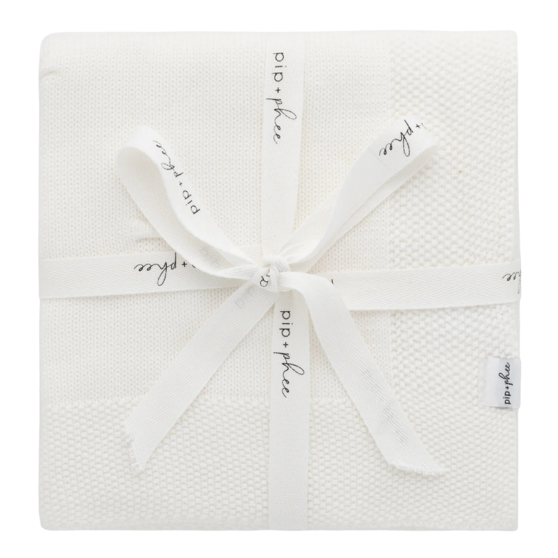Cotton Knit Baby Blanket