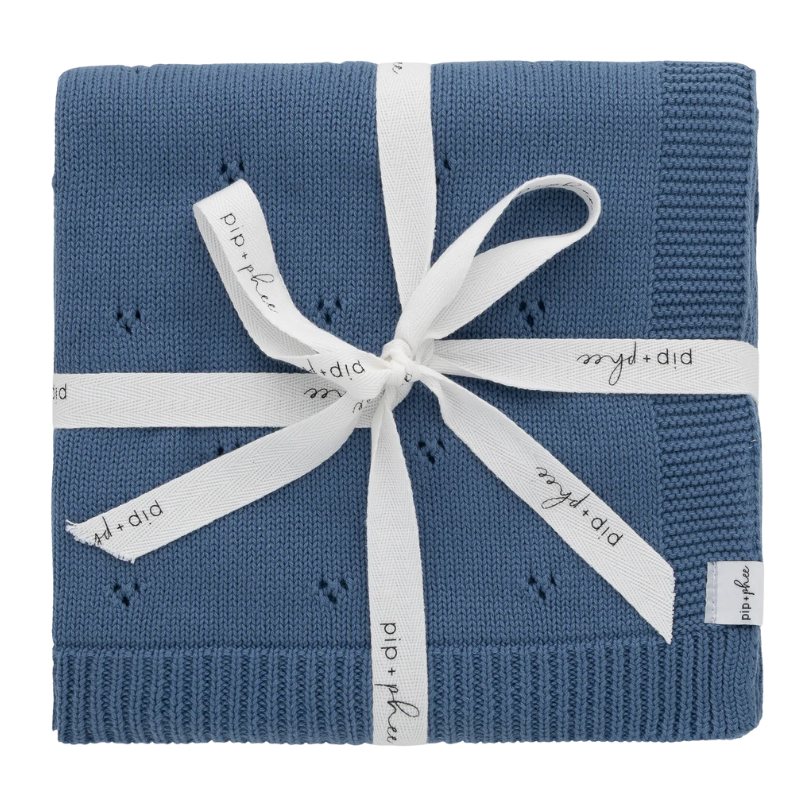 Cotton Knit Baby Blanket