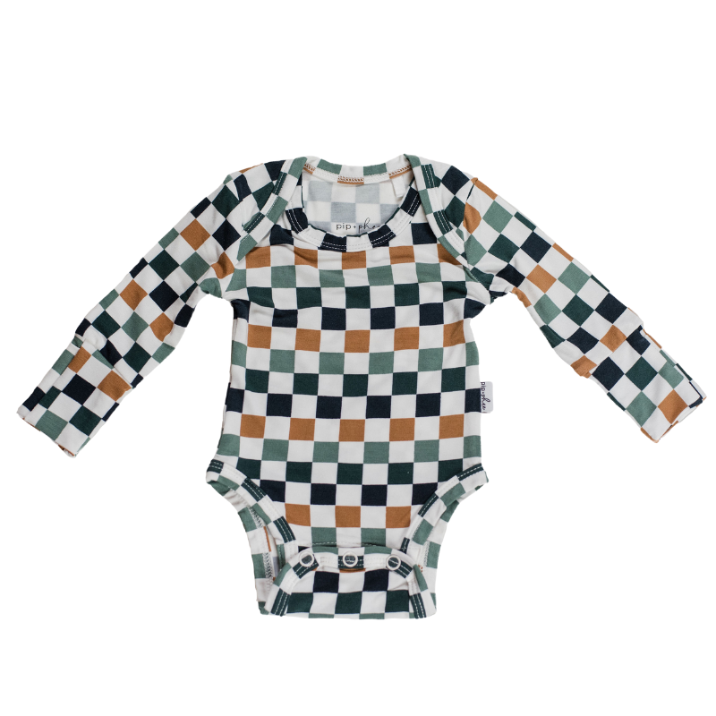 Long Sleeve Bamboo Bodysuit - Prints