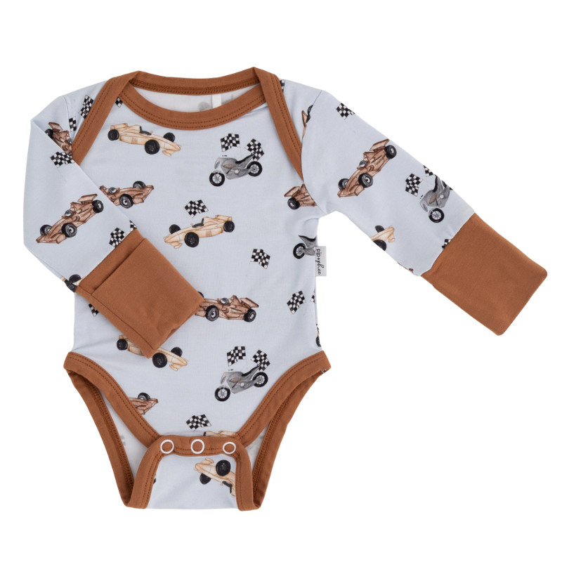 Long Sleeve Bamboo Bodysuit - Prints
