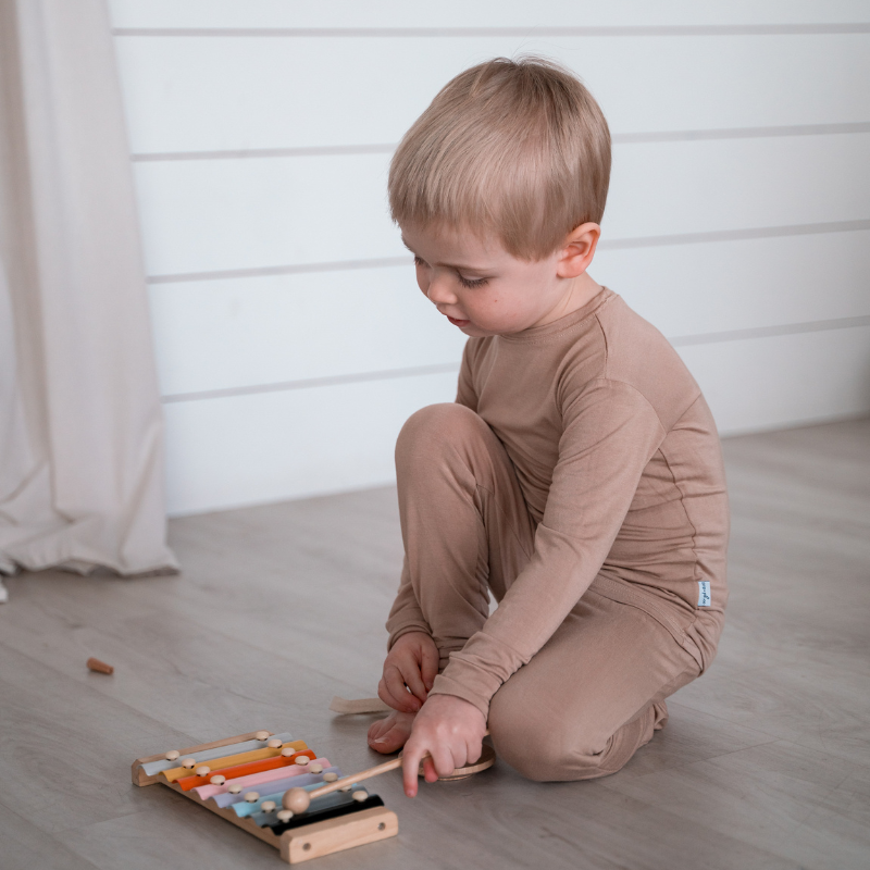 2 Piece Long Sleeve Bamboo Set - Solids (OVERSTOCK)