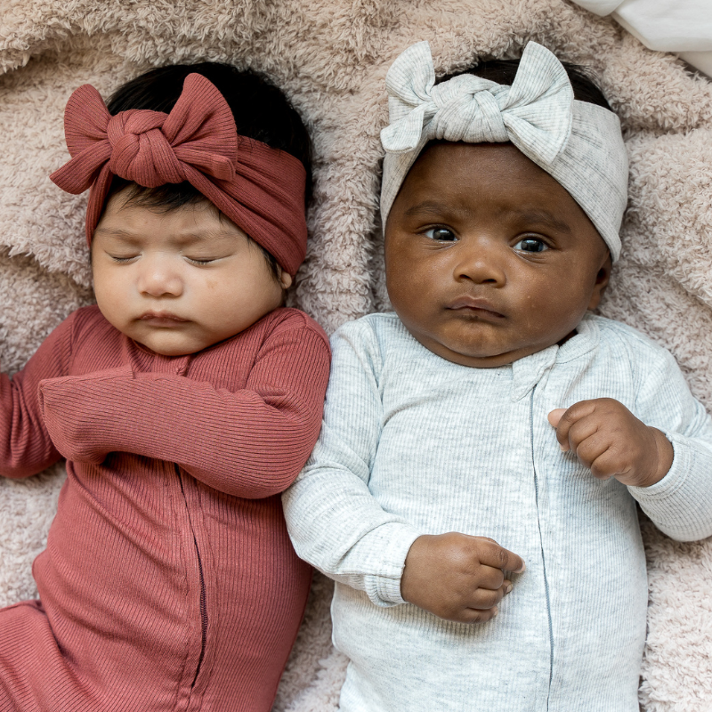 Cotton Ribbed Bows - Solids