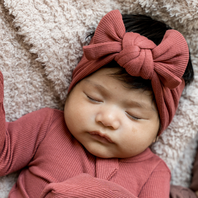 Cotton Ribbed Bows - Solids