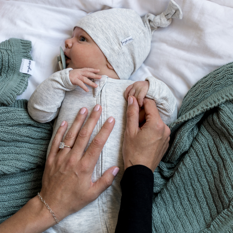 Cotton Ribbed Knot Hats - Solids