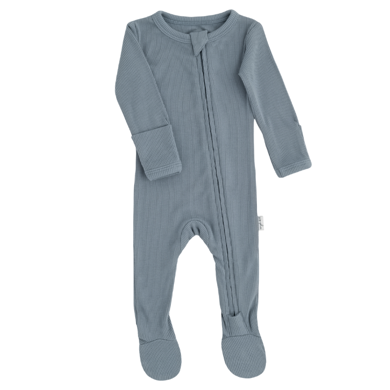 Cotton Ribbed Footed Sleepers